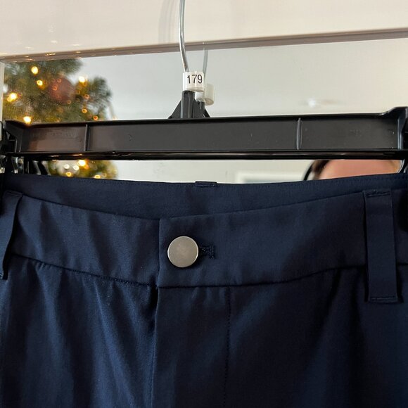 179 Lululemon Commision Shorts Size 36 Color Navy Blue - Picture 2 of 4